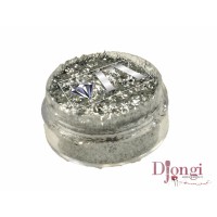 Metál ezüst glitter – Diamond FX cosmetic glitter Fiber Silver GL22 5 gr